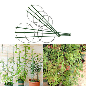 1 Pc Durable Creative Climbing Vine Rack 45cm/60cm Plastic Coated Iron Plant Support Frame Garden Balcony Plant Flower Trellis