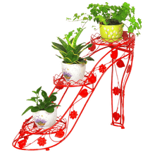 Load image into Gallery viewer, Creative simplicity flower shelf multilayer flower pot frame how many highheeled shoes on the living room balcony plant support