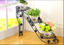 Load image into Gallery viewer, Creative simplicity flower shelf multilayer flower pot frame how many highheeled shoes on the living room balcony plant support