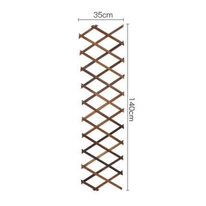 Retractable Wood Fence Expanding Wooden Garden Wall Fence Panel Plant Climb Trellis Support Decorative Garden Fence