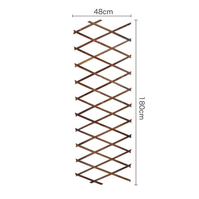 Retractable Wood Fence Expanding Wooden Garden Wall Fence Panel Plant Climb Trellis Support Decorative Garden Fence