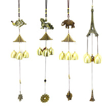 Load image into Gallery viewer, Retro Bronze Wind Chime Antique Cooper Tubes Bells Windchimes Outdoor Living Yard Garden Wall Hanging Decoration Ornaments