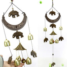 Load image into Gallery viewer, Retro Bronze Wind Chime Antique Cooper Tubes Bells Windchimes Outdoor Living Yard Garden Wall Hanging Decoration Ornaments