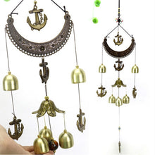 Load image into Gallery viewer, Retro Bronze Wind Chime Antique Cooper Tubes Bells Windchimes Outdoor Living Yard Garden Wall Hanging Decoration Ornaments