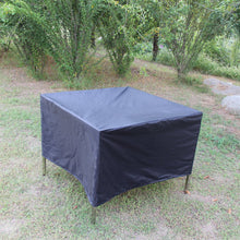 Load image into Gallery viewer, Black 210D Woven Polyester(Oxford) Garden Rectangular Outdoor Furniture Cover Shelter Waterproof For Patio Table Chair Rain